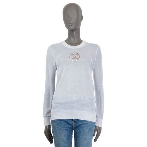 65400 auth CHANEL white viscose 2019 