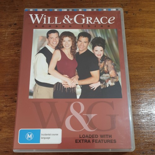 Will & Grace  the Complete Third Season 3 DVD *VIDEO EZY R4 Like New! FREE POST 