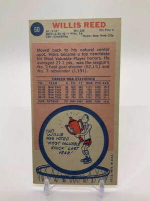 willis reed auto nba カード 1969 Topps Willis Reed | PSA CardFacts®