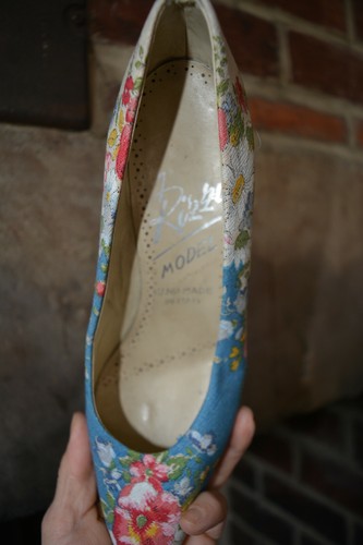 A. RIZZI MODEL HAND MADE IN ITALY Vintage 40s 50s 60s heels stiletto comfy 5 38 - Picture 4 of 12