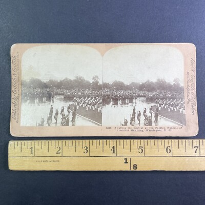 President William McKinley Funeral Washington D.C. Stereoview c1901 Y3664