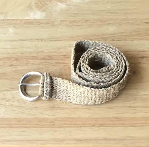 Cintura di canapa boho vegana fatta a mano nepal, cintura di canapa unisex eco-friendly hippie - Foto 3 di 8