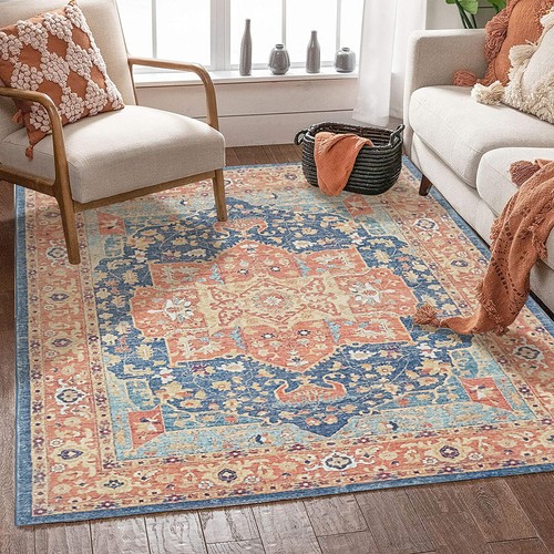 Big Size Floor Carpet Rug Mat Non Slip Hallway Bedroom Living Room Xmas - Picture 4 of 12