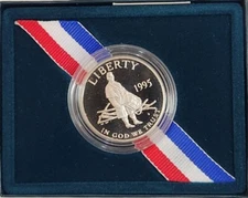 1995 Civil War Commemorative Half Dollar with COA and GOP