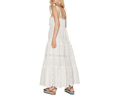 blue and white ruffle dress Milla Women's Ruffled Tulle Midi Dress