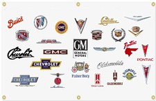 GM GARAGE BANNERS (Buick, Cadillac, Chevrolet, Oldsmobile, Pontiac)
