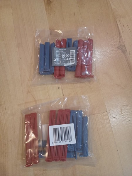 Paquete de 2 x 10 clips de sellado de bolsas de alimentos para bolsas de congelador - Vendo 2 paquetes