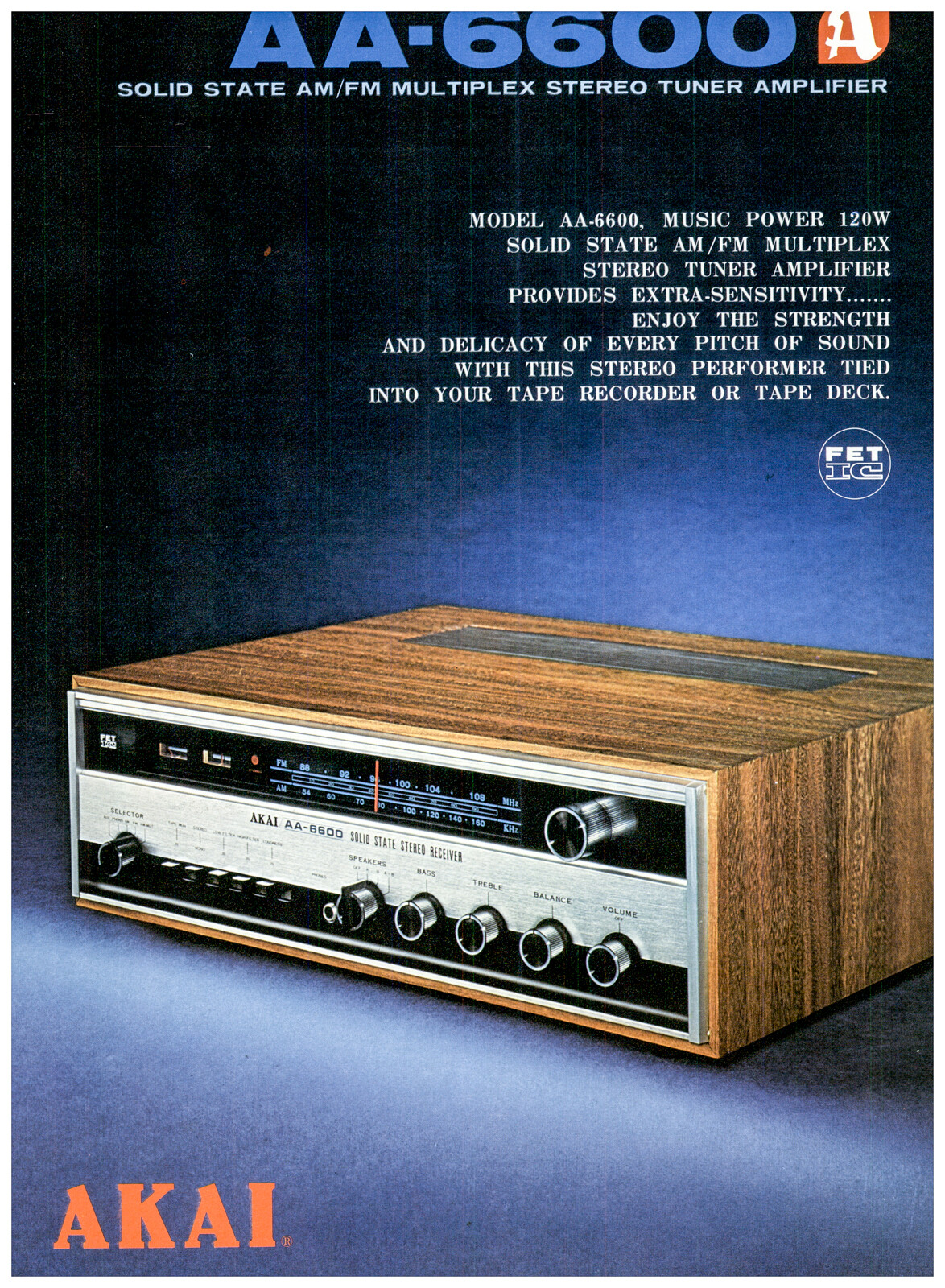 Akai AA-6600 vintage audio equipment - eBay listing photo 1