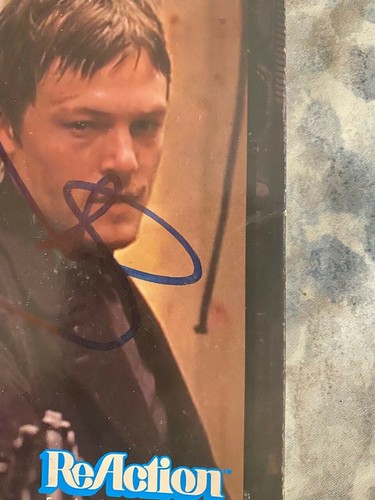 Figura autografata firmata Norman Reedus Walking Dead Boondock Saints Beckett COA - Foto 3 di 4