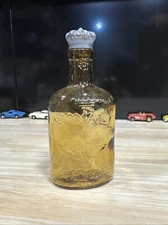 Vintage Royall Spyce by Lyme glass perfume bottle with tin crown shapped cap...