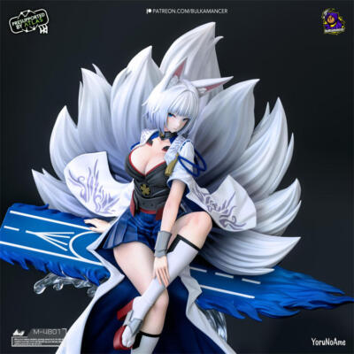 Azur Lane Kaga Miss six-tailed Fox 1/8 24cm Unpainted Gk Resin