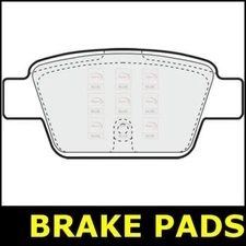 Brake Pads Rear FOR ALFA MITO 1.6 08->15 CHOICE2/2 Diesel Blue