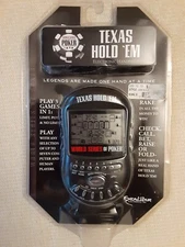 Texas Hold Em Poker Electronic Handheld Game Excalibur Model  SEALED
