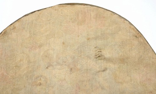 18C Chinese Silk Embroidery Textile Kesi Kossu Round Medallion Panel Moth Flower - Picture 9 of 12