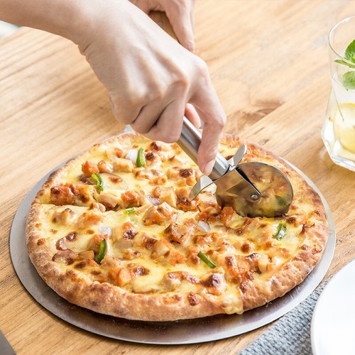 Stainless Steel Pizza Cutter Knife Cake Bread Pizza Pies wheel easy cut 1 Pcs - Picture 5 of 5
