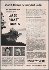 1957 Rocketdyne Canoga Park California "Big Challenge" Booklet Offer Print Ad