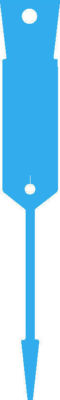 Disposable Plastic Key Tags x 1000 Blue Colour-FREE Felt Tip Marker -FREE POST