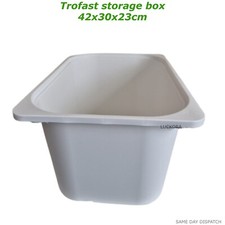 Plastic Storage box multicolours 42x30x23cm Toys Organizer Ikea Trofast