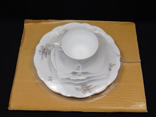Johann Haviland SEPIA ROSE Bavaria Germany 5 Piece Place Setting NEW - Picture 3 of 8