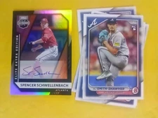 2021 Panini Elite Extra Spencer Schwellenbach Auto Plus 3 AJ Smith Shawver RC