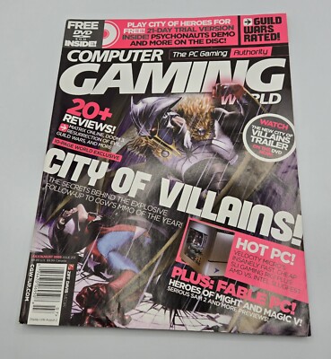 Computer Gaming World Collectable Game Magazine July 2005 #253 City Of Villains 