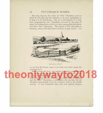 Alfriston Church, Sussex, Book Illustration (Print), 1903