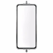 Universal 7" x 16" Stainless Steel West Coast Mirror - Heated
