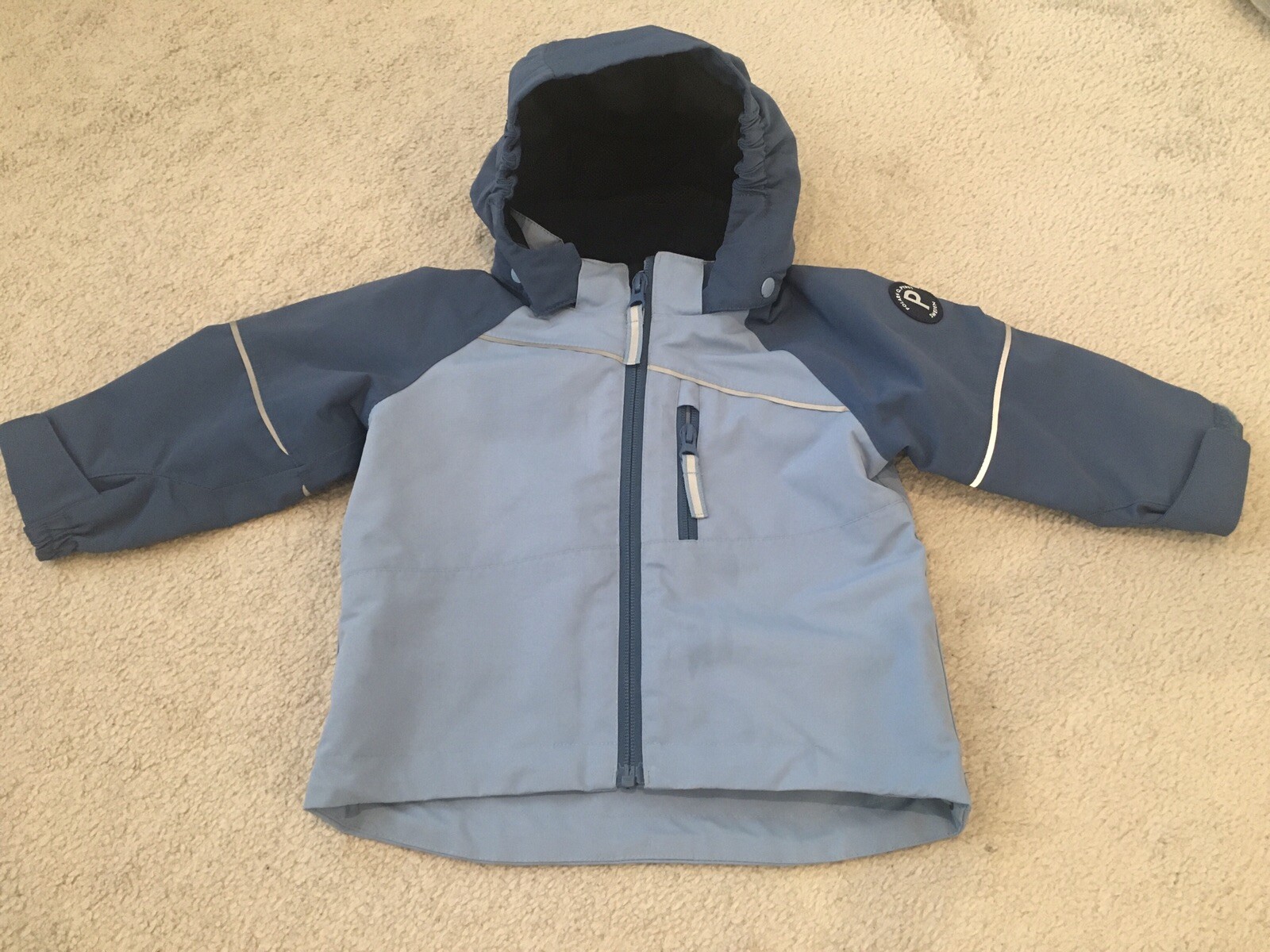 Polarn O Pyret Baby Boy Jacket Blue 9-12 Months , Used Only Few Times RRP £80 image 3