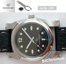 PWC Unisex Quarzuhr-Modul #278 aus Edelstahl ...