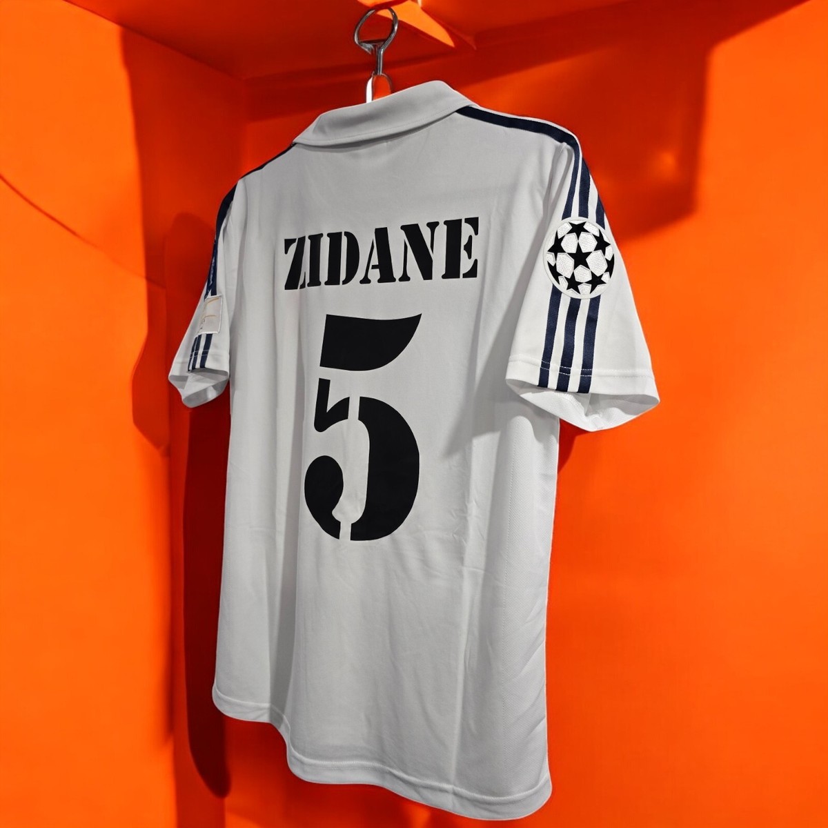 R. Madrid Home 02/03 - UEFA - Retro Soccer - ZIDANE #5 - LARGE