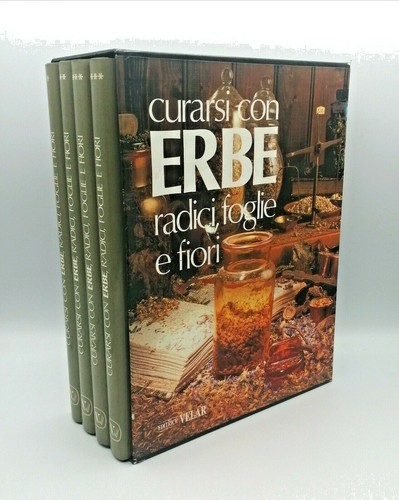 "CURARSI CON ERBE Radici, foglie e fiori 4 volumi" Emanuela Borio, VELAR 1989 - Foto 1 di 4