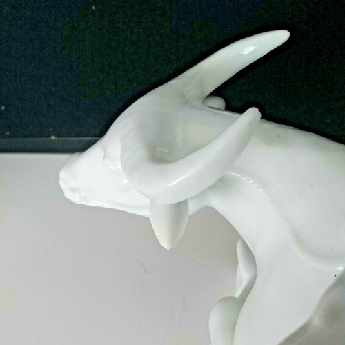 Vintage Blanc De Chine Water Buffalo With Chinese Children Reading - Picture 9 of 12