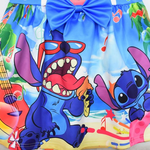 Lilo&Stitch Summer Dress Girls Princess Dresses A-Line Twirl Dress 2023 gift - Picture 3 of 8