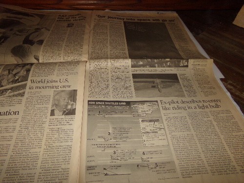 Newspaper Spaces Shuttle Columbia Disaster Over Texas Last Voyage Columbia 2003 - Picture 8 of 8