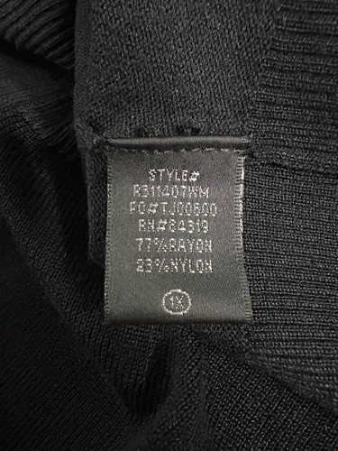 Cárdigan Cyrus Negro Frente Abierto Para Mujer Talla 1XLarge Botones Plateados SUAVE - Imagen 8 de 12