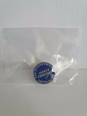 VERY RARE!! UK PROMO METAL BADGE, OF 'ABSENT FRIENDS'' BY THE DIVINE COMEDY 
