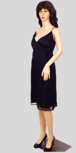 SILK! RELATIVITY size M black 2-piece set dress/blouse floral pattern 100% silk - Picture 11 of 15