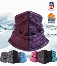 Winter Cationic fleece patchwork Neck Warm scarf for Ski Hiking Outdoor Sports