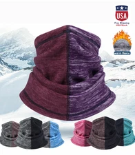 Winter Cationic fleece patchwork Neck Warm scarf for Ski Hiking Outdoor Sports