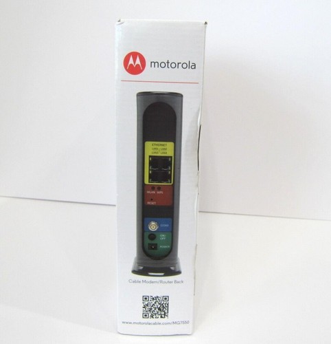 Motorola MG7550 High Speed Cable Modem - Black 16x4 686Mbps AC1900 Power Boost - Picture 4 of 5