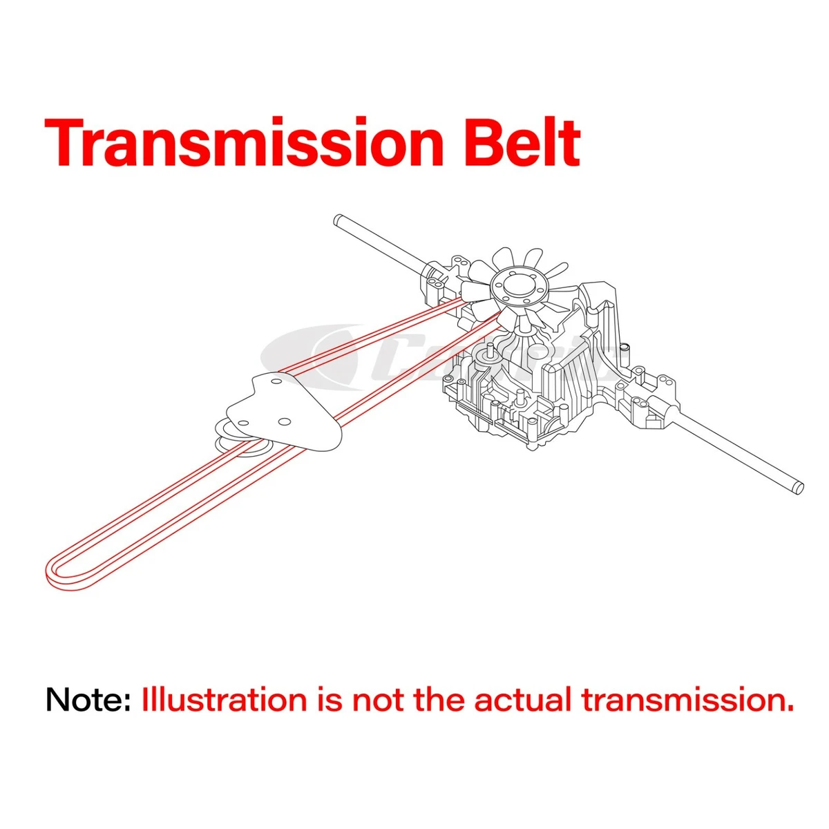 V Belt Transmission Drive Belt for John Deere LT150 LT160 LT170