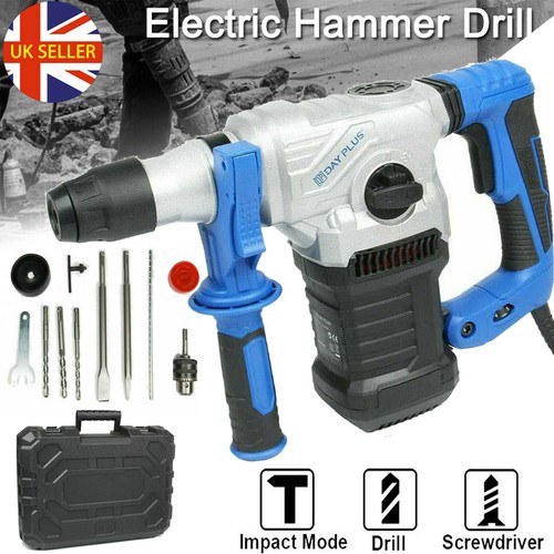 Electric Rotary Jack Hammer Drill Demolition Breaker SDS Plus Chisel