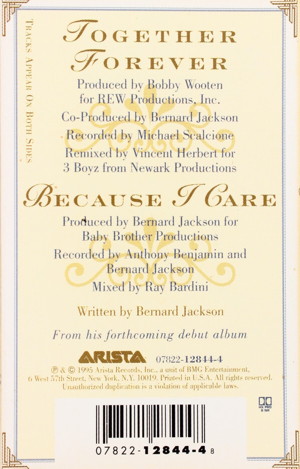 洋楽 BERNARD JACKSON / TOGETHER FOREVER / CDS Bernard Jackson - Together Forever (Cass, Single) (Near Mint (NM