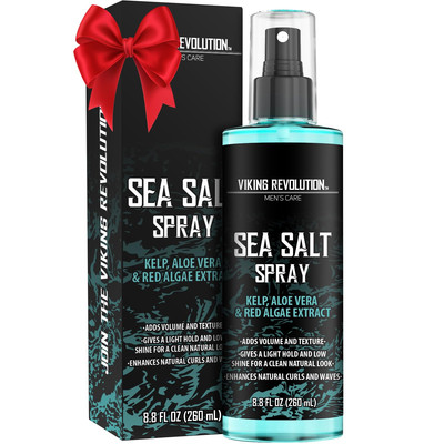Sea Salt Spray for Hair Men - Hair Texturing Spray with Kelp, Aloe Vera and Red