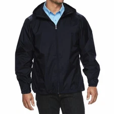 Men's Water Resistant Zip Up Hooded Lightweight Windbreaker Jacket