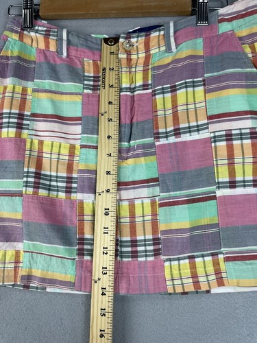 CAPE MADRAS Skirt 4 Elizabeth Maine Women's Plaid Cotton Patchwork Madras Mini - Picture 3 of 6