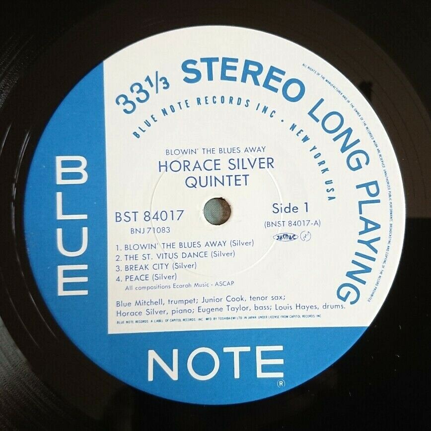 LP Horace Silver Blowin The Blues Away GXK8036/BST84017 BLUE NOTE Japan Vinyl プロモ /00260 HORACE SILVER BLOWIN' THE BLUES AWAY Blue Note 84017 LP Jazz