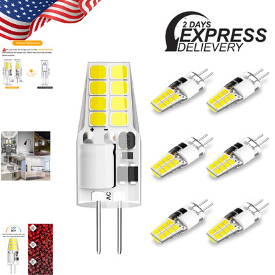 G4 LED Bulb T3 JC Bi-Pin Base 3W AC/DC 12V Daylight White 6000K 20W-25W Halogen