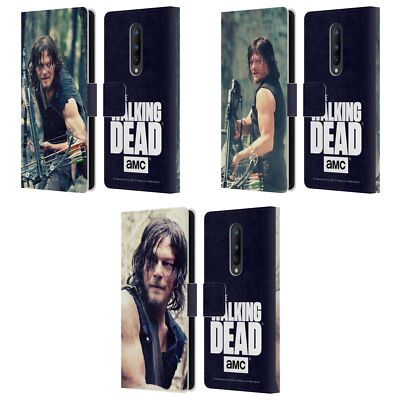 OFFICIAL AMC THE WALKING DEAD DARYL DIXON LEATHER BOOK CASE FOR ONEPLUS PHONES