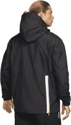 Nike Activewear Jacket Black 1/2 Zip Windbreaker Nylon FD4664-010